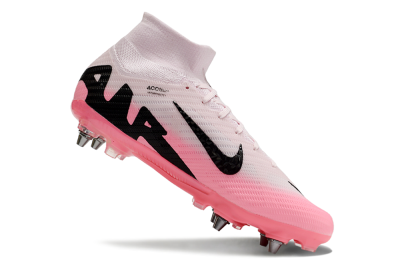 Nike Air Zoom Mercurial Superfly 9 Elite SG High-Tops Soccer Cleats - Pink/Black