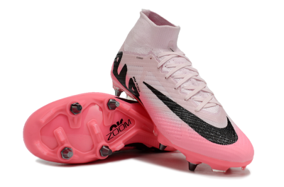 Nike Air Zoom Mercurial Superfly 9 Elite SG High-Tops Soccer Cleats - Pink/Black