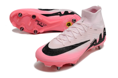 Nike Air Zoom Mercurial Superfly 9 Elite SG High-Tops Soccer Cleats - Pink/Black