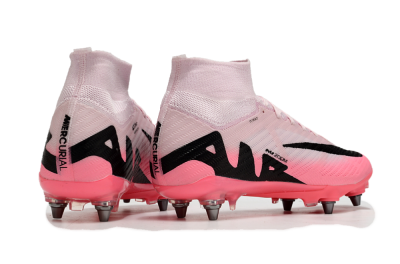 Nike Air Zoom Mercurial Superfly 9 Elite SG High-Tops Soccer Cleats - Pink/Black
