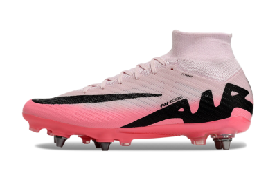 Nike Air Zoom Mercurial Superfly 9 Elite SG High-Tops Soccer Cleats - Pink/Black