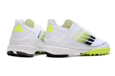 Kids Adidas F50 Elite TF Low-Tops Soccer Shoes - White/Black/Green