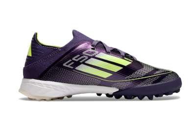 Kids Adidas F50 Elite TF Low-Tops Soccer Shoes - Purple/Green/White