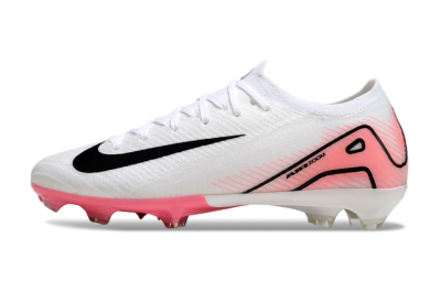 Nike Air Zoom Mercurial Vapor 16 Elite FG Low-Tops Soccer Cleats - White/Pink/Black