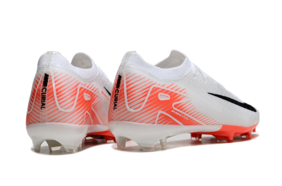 Nike Air Zoom Mercurial Vapor 16 Elite FG Low-Tops Soccer Cleats - White/Orange/Black