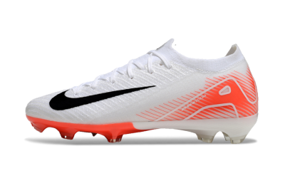 Nike Air Zoom Mercurial Vapor 16 Elite FG Low-Tops Soccer Cleats - White/Orange/Black