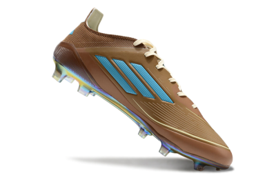 Adidas F50 Elite FG Low-Tops Soccer Cleats - Brown/White/Gold