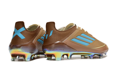 Adidas F50 Elite FG Low-Tops Soccer Cleats - Brown/White/Gold
