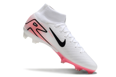 Nike Air Zoom Mercurial Superfly10 Elite FG High-Tops Soccer Shoes - White/Pink/Black