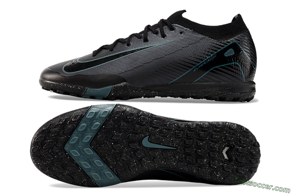 Nike Air Zoom Mercurial Vapor 16 Elite TF Low-Tops Soccer Shoes - Grey/Black/Blue 1