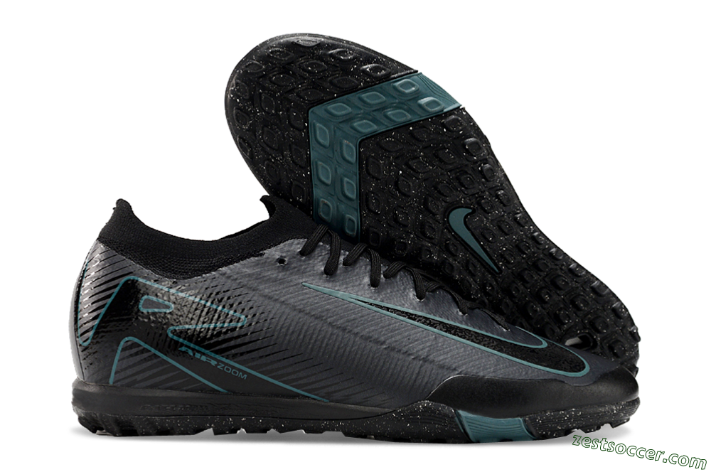 Nike Air Zoom Mercurial Vapor 16 Elite TF Low-Tops Soccer Shoes - Grey/Black/Blue 0