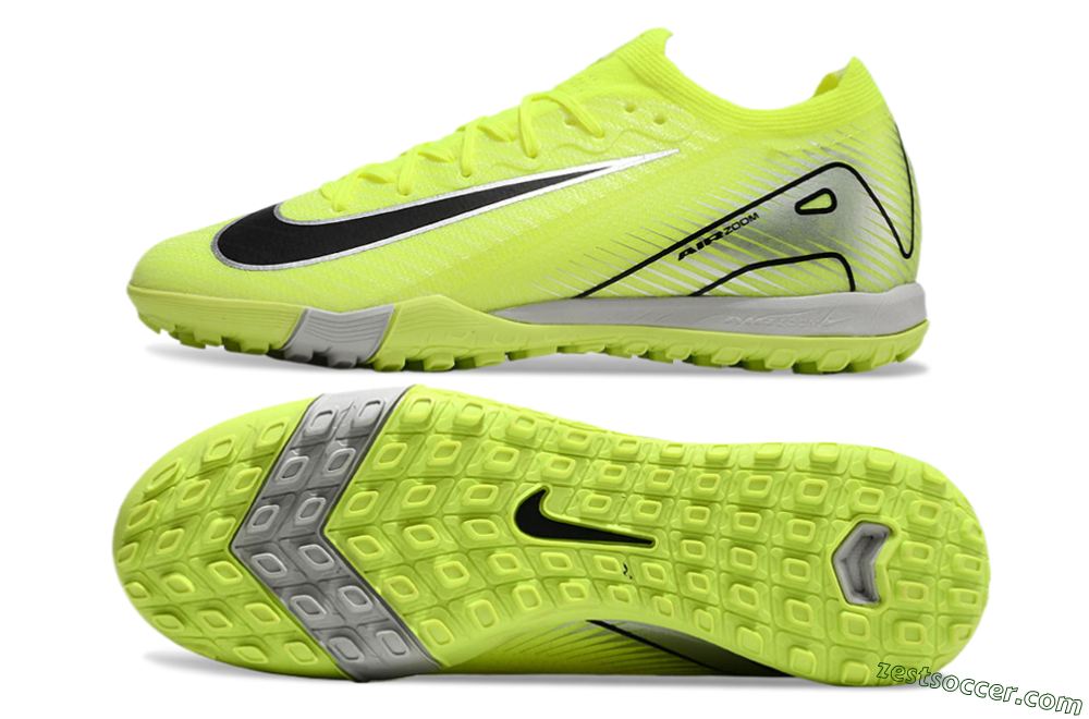 Nike Air Zoom Mercurial Vapor 16 Elite TF Low-Tops Soccer Shoes - Yellow/Black/White 8