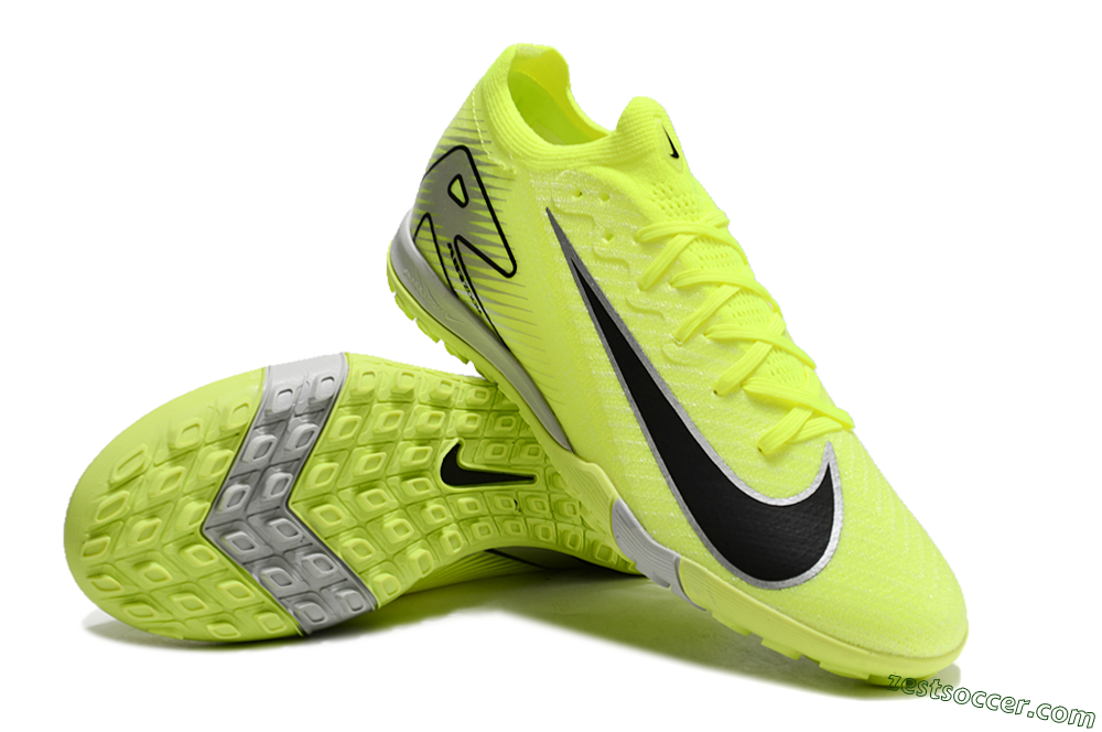 Nike Air Zoom Mercurial Vapor 16 Elite TF Low-Tops Soccer Shoes - Yellow/Black/White 2