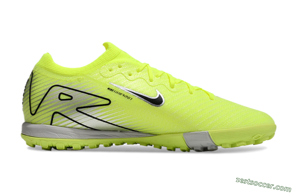 Nike Air Zoom Mercurial Vapor 16 Elite TF Low-Tops Soccer Shoes - Yellow/Black/White 6