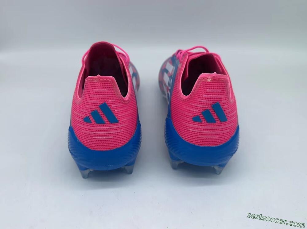 Adidas F50 Elite FG Low-Tops Soccer Cleats - Pink/Blue/White