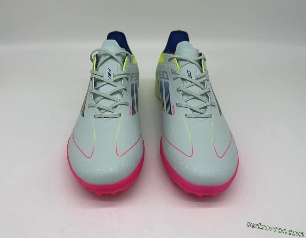 Adidas F50 Pro TF Low-Tops Soccer Shoes - Almost Blue/Semi Lucid Blue/Semi Solar Yellow