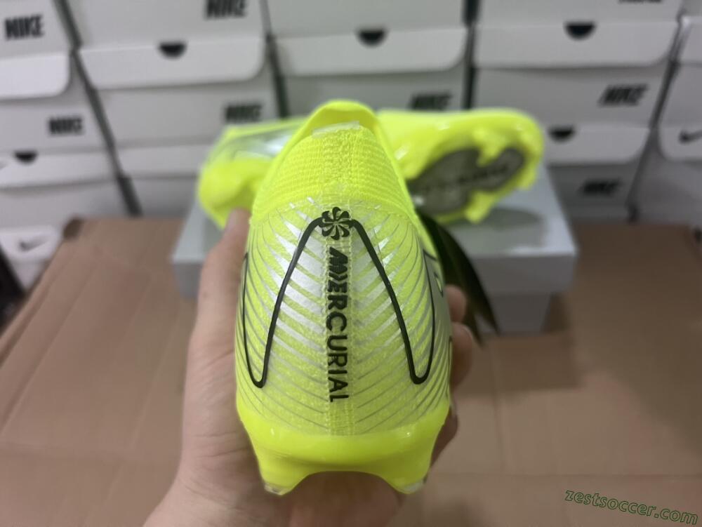 Nike Air Zoom Mercurial Vapor 16 Elite FG Low-Tops Soccer Cleats - Yellow/Black/Silver/Grey