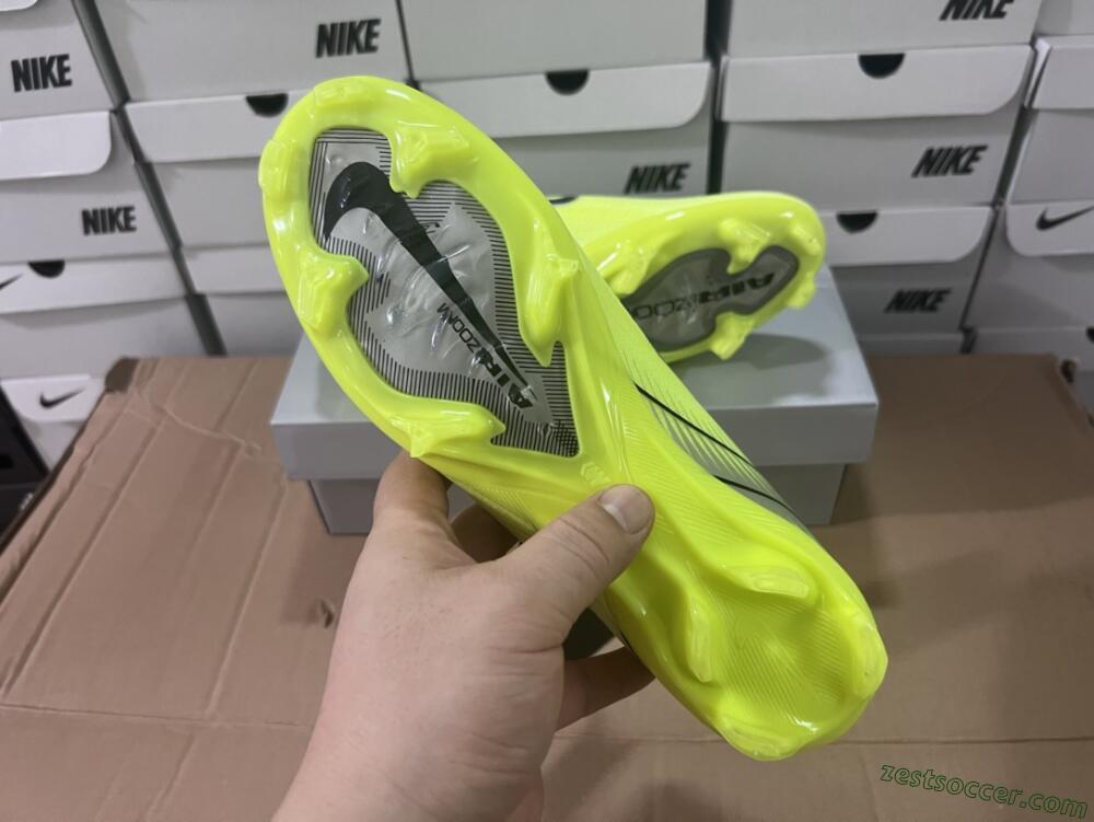 Nike Air Zoom Mercurial Vapor 16 Elite FG Low-Tops Soccer Cleats - Yellow/Black/Silver/Grey
