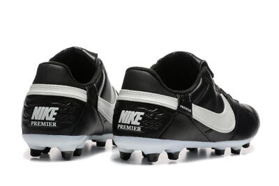 Nike The Premier 3 FG Low-Tops Soccer Cleats - Black/Beige/White