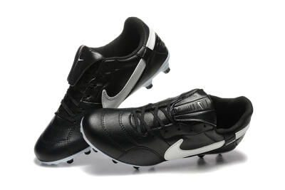 Nike The Premier 3 FG Low-Tops Soccer Cleats - Black/Beige/White