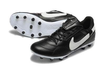 Nike The Premier 3 FG Low-Tops Soccer Cleats - Black/Beige/White