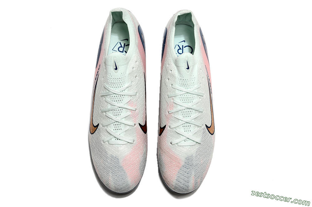 Nike Air Zoom Mercurial Vapor 16 Elite FG Low-Tops Soccer Cleats - Jade/Gold/Pink/Blue 4
