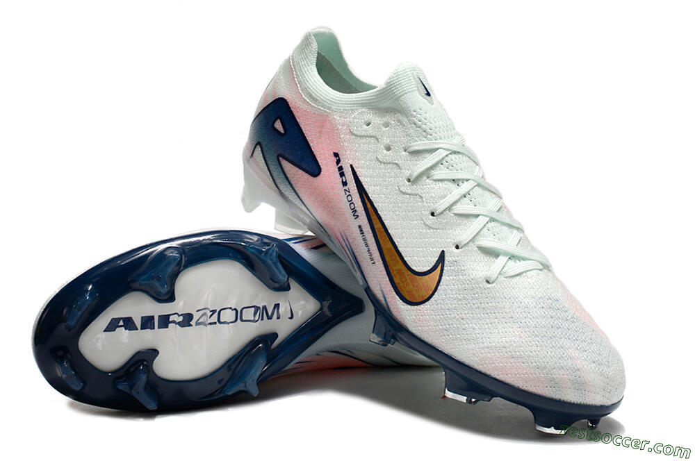 Nike Air Zoom Mercurial Vapor 16 Elite FG Low-Tops Soccer Cleats - Jade/Gold/Pink/Blue 3