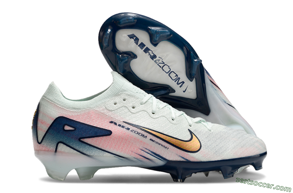 Nike Air Zoom Mercurial Vapor 16 Elite FG Low-Tops Soccer Cleats - Jade/Gold/Pink/Blue 0