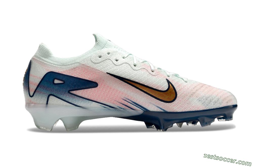 Nike Air Zoom Mercurial Vapor 16 Elite FG Low-Tops Soccer Cleats - Jade/Gold/Pink/Blue 7