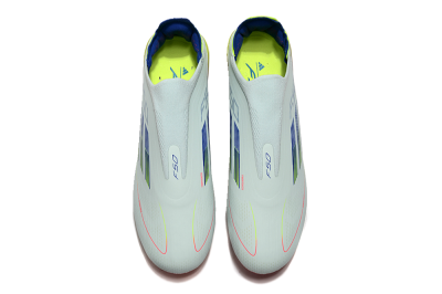 Adidas F50 Elite Laceless FG Low-Tops Soccer Cleats - Jade/Blue/Yellow