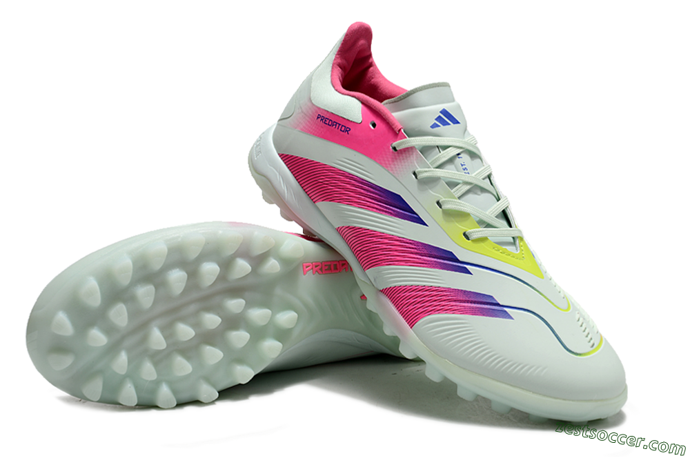 Adidas Predator 24 Elite TF Low-Tops Soccer Shoes - Jade/Pink/Purple 3