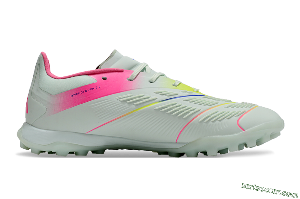 Adidas Predator 24 Elite TF Low-Tops Soccer Shoes - Jade/Pink/Purple 7