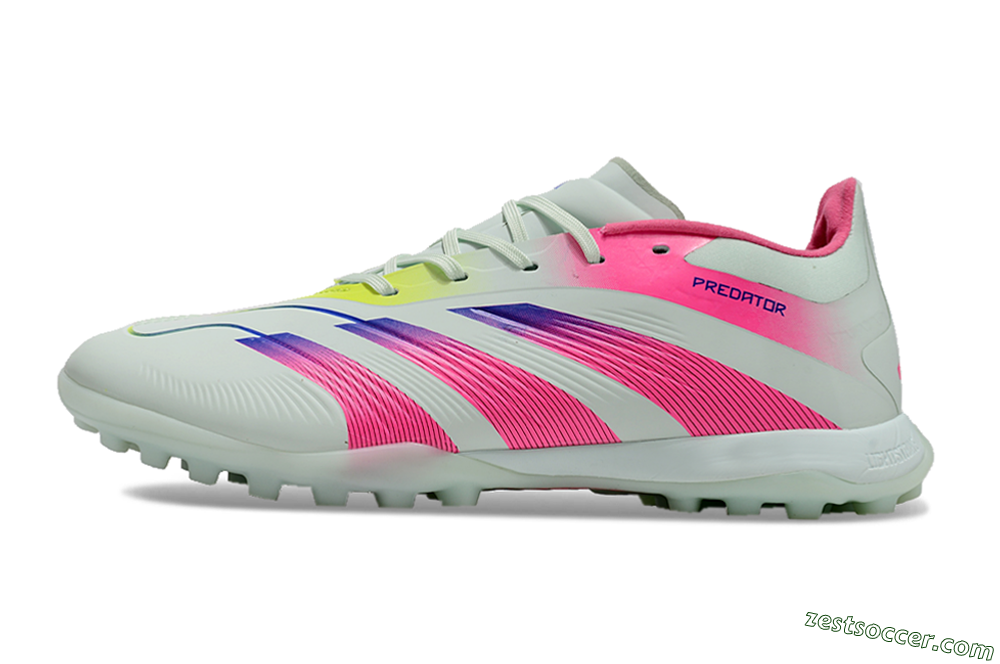 Adidas Predator 24 Elite TF Low-Tops Soccer Shoes - Jade/Pink/Purple 2