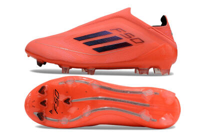 Adidas F50 Elite Laceless FG Low-Tops Soccer Cleats - Red/Blue/Silver