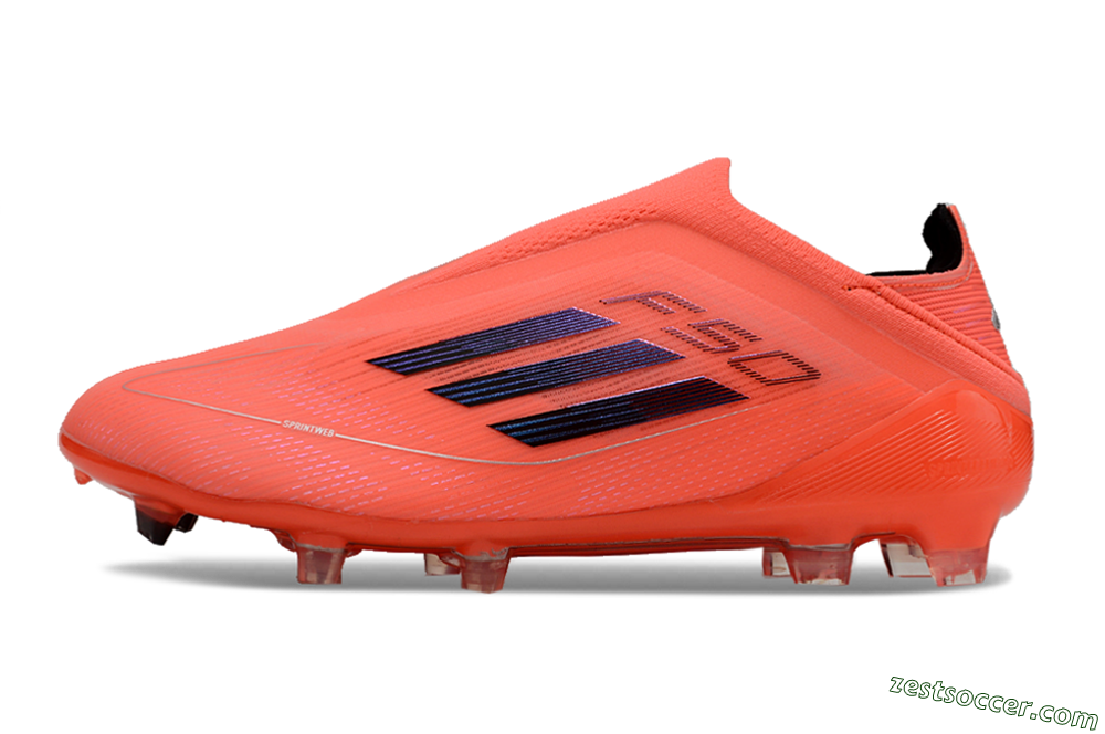 Adidas F50 Elite Laceless FG Low-Tops Soccer Cleats - Red/Blue/Silver 2
