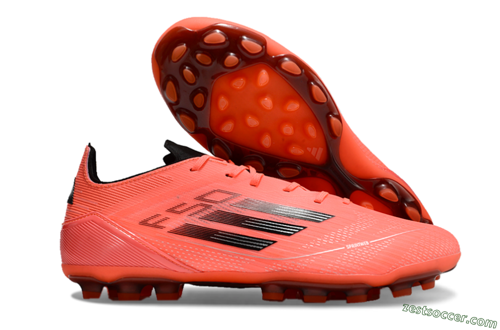 Adidas F50 Elite AG Low-Tops Soccer Cleats - Red/Black/Silver 0