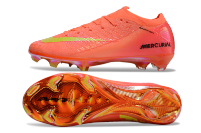 Nike Air Zoom Mercurial Vapor 15 Elite FG Low-Tops Soccer Cleats - Red/Yellow/Black