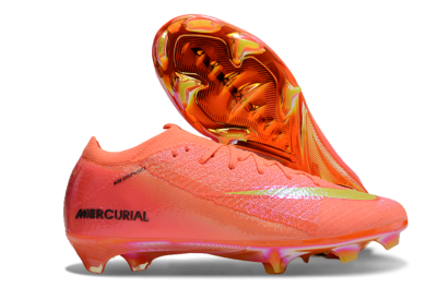 Nike Air Zoom Mercurial Vapor 15 Elite FG Low-Tops Soccer Cleats - Red/Yellow/Black