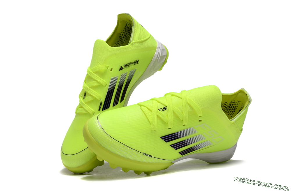 Adidas F50 Elite TF Low-Tops Soccer Shoes - Yellow/Black/White 3