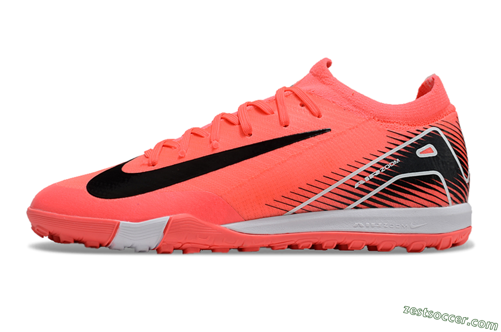 Nike Air Zoom Mercurial Vapor 16 Elite TF Low-Tops Soccer Shoes - Red/Black/White 2