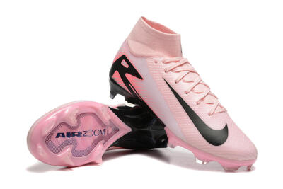 Nike Air Zoom Mercurial Superfly 10 Elite FG High-Tops Soccer Cleats - Pink/Black