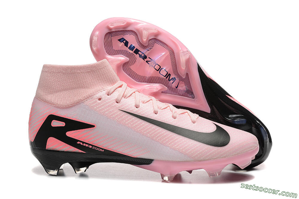 Nike Air Zoom Mercurial Superfly 10 Elite FG High-Tops Soccer Cleats - Pink/Black 0