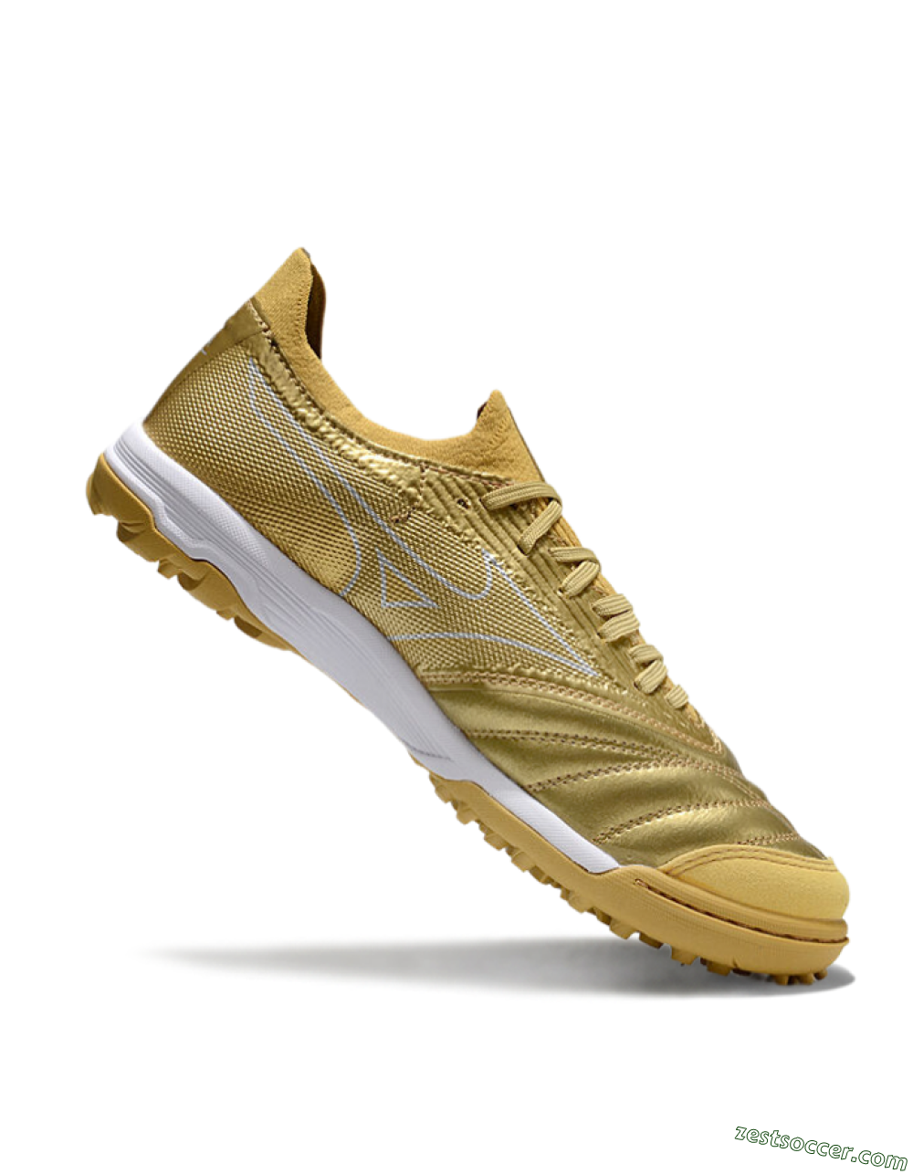 Mizuno Morelia Neo Sala TF Low-Tops Soccer Shoes - Gold/White 4