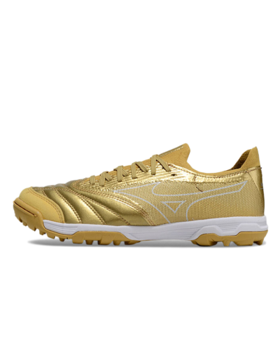 Mizuno Morelia Neo Sala TF Low-Tops Soccer Shoes - Gold/White