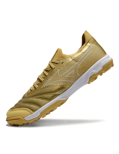 Mizuno Morelia Neo Sala TF Low-Tops Soccer Shoes - Gold/White