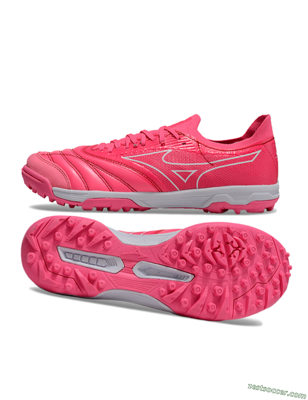 Mizuno Morelia Neo Sala TF Low-Tops Soccer Shoes - Pink/White 1