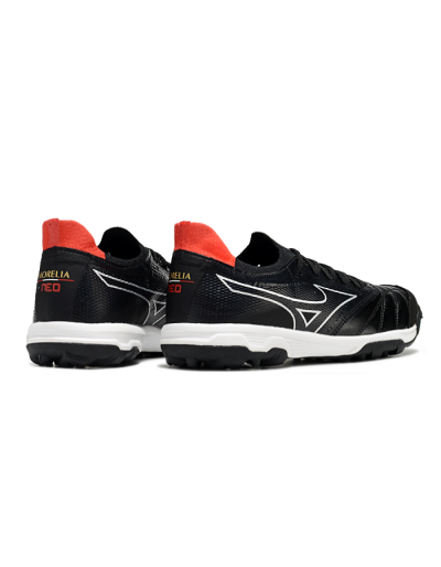 Mizuno Morelia Neo Sala TF Low-Tops Soccer Shoes - Black/White/Red