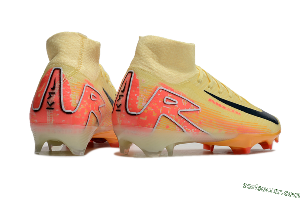 Nike Air Zoom Mercurial Superfly 10 Elite FG High-Tops Soccer Cleats - Yellow/Red/Black 6