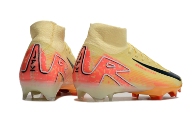 Nike Air Zoom Mercurial Superfly 10 Elite FG High-Tops Soccer Cleats - Yellow/Red/Black