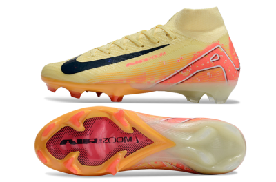 Nike Air Zoom Mercurial Superfly 10 Elite FG High-Tops Soccer Cleats - Yellow/Red/Black